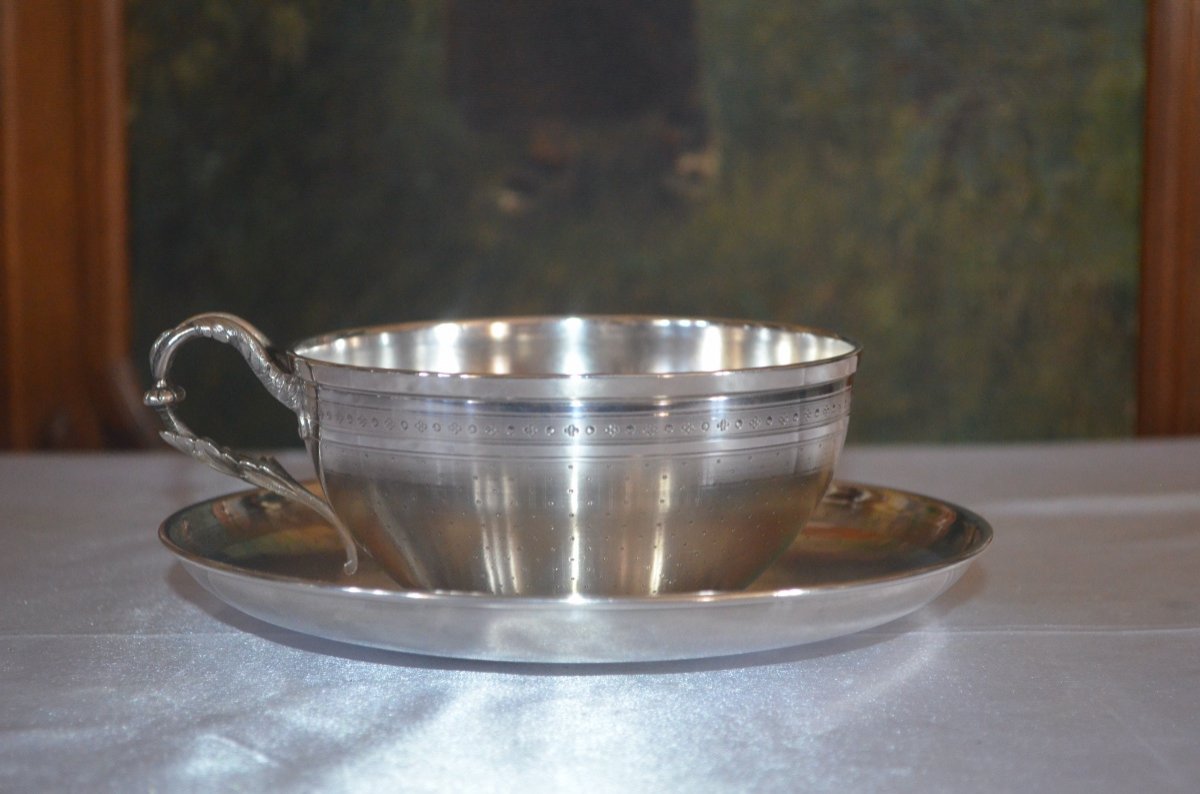 19th Century Sterling Silver Tea Cup-photo-2