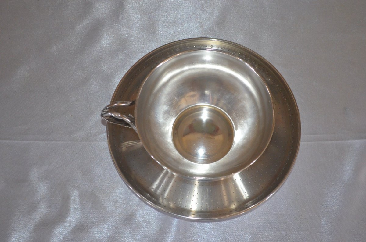 19th Century Sterling Silver Tea Cup-photo-8