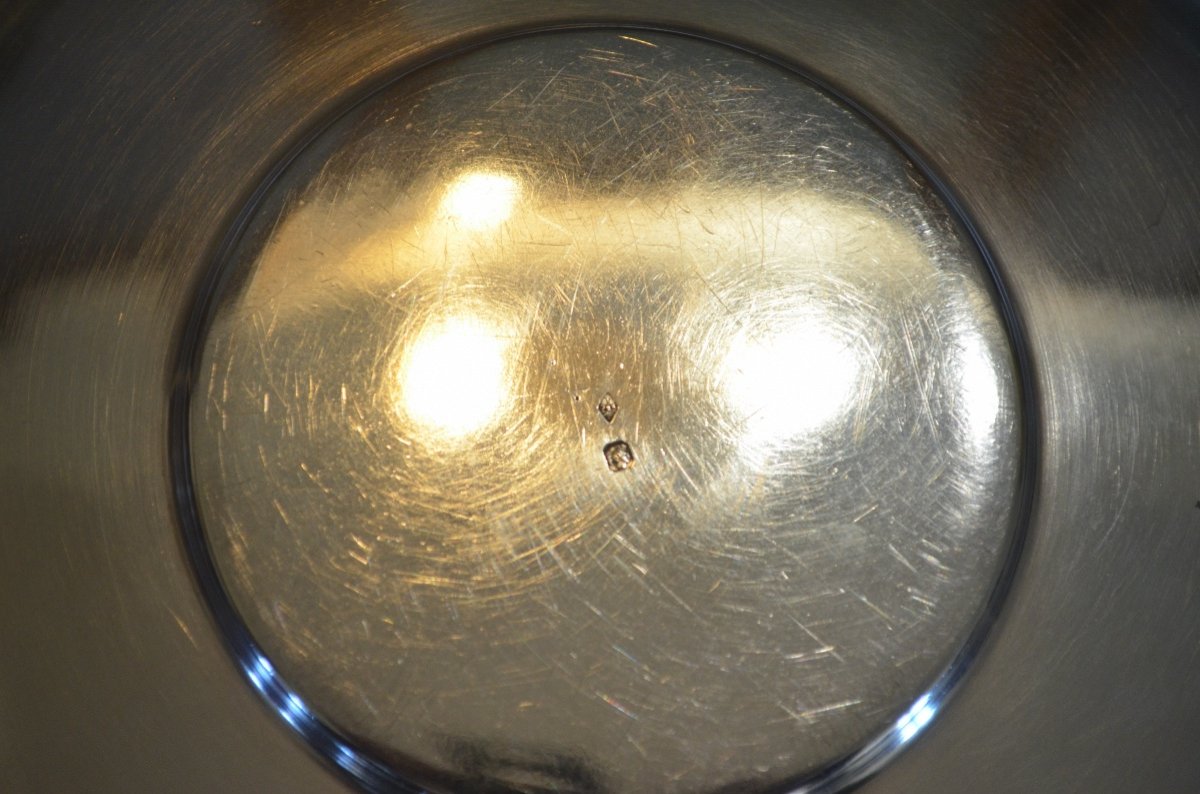 Grande Tasse à Chocolat En Argent Massif époque Fin 19eme Siècle-photo-5