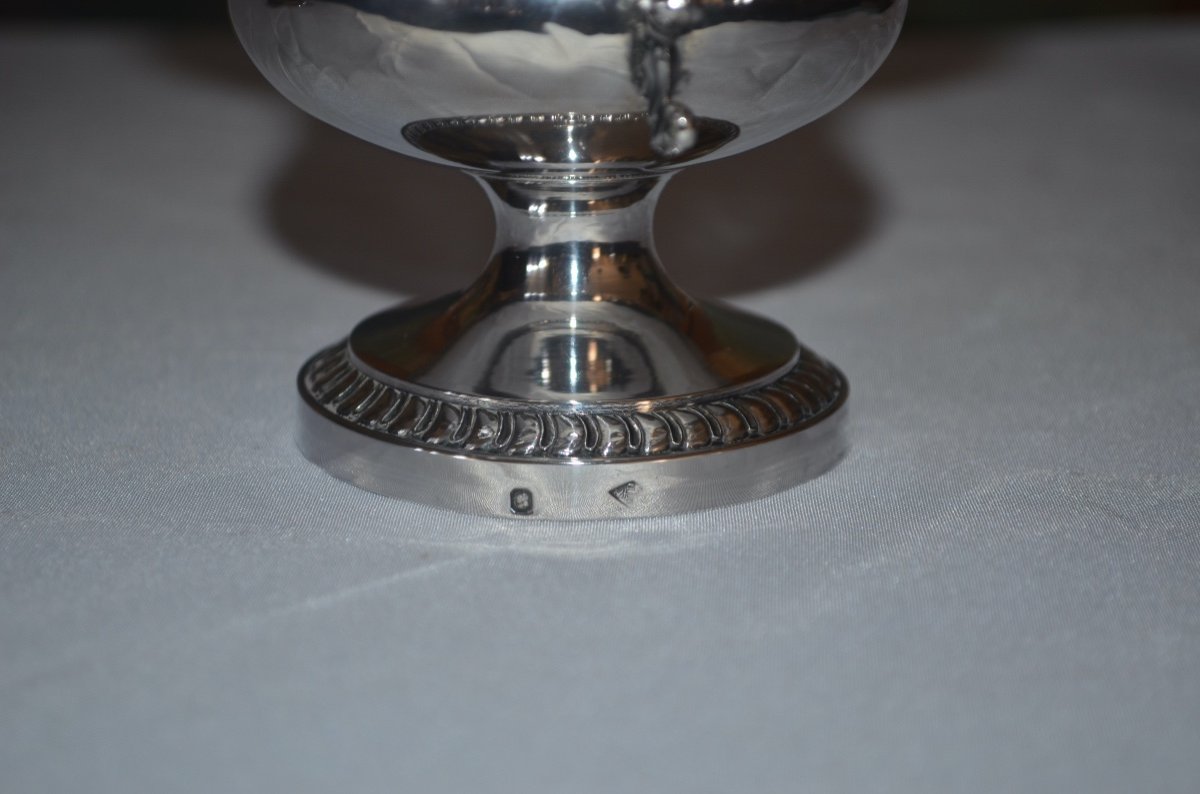 Large Chocolate Cup In Sterling Silver 19th Century-photo-8