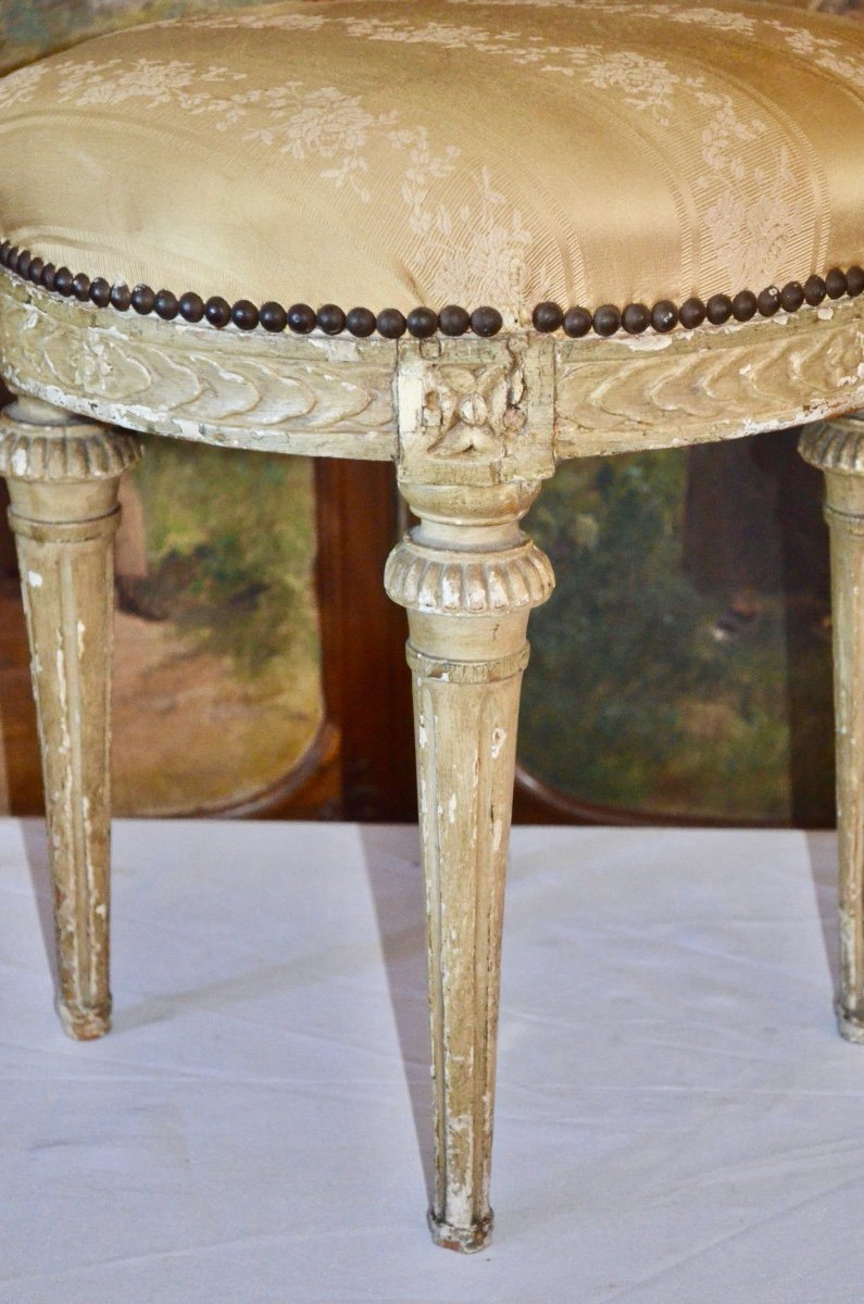 Tabouret d'époque Louis XVI-photo-3