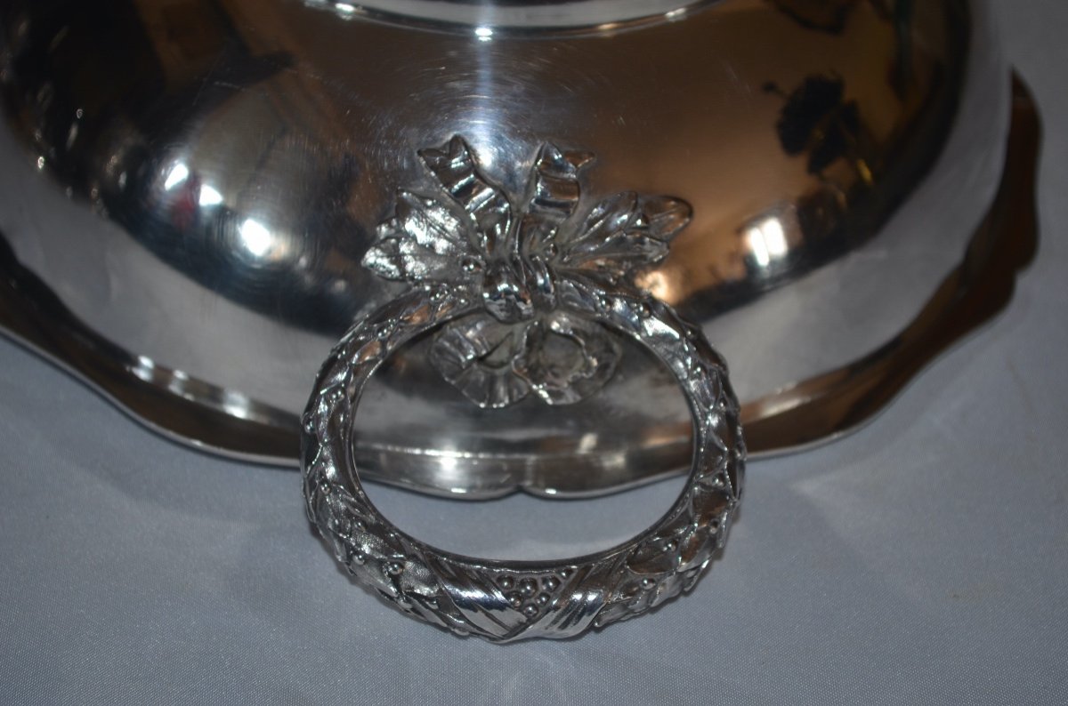 Soup Tureen In Sterling Silver Louis XVI Style 19th Century-photo-5