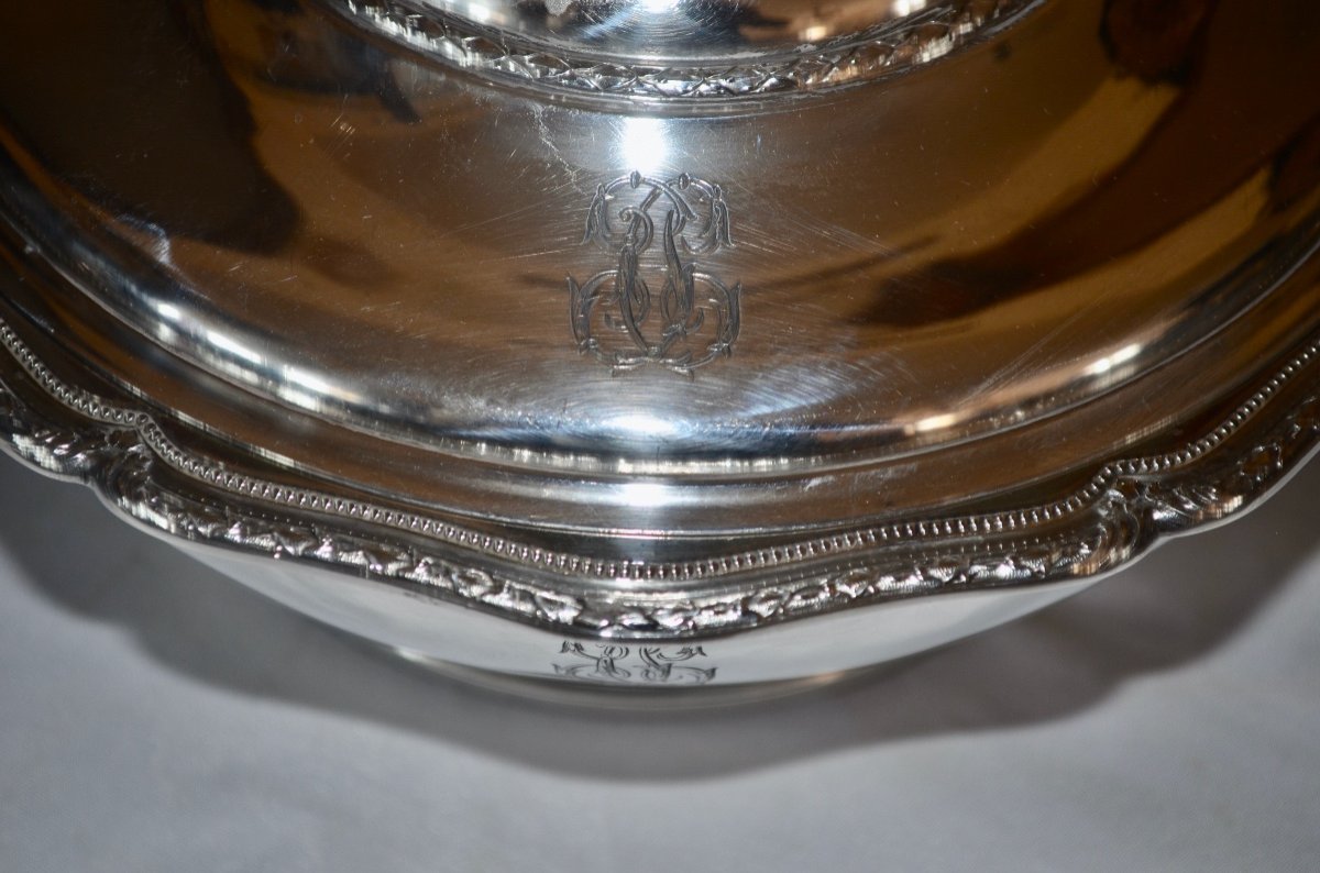 Soup Tureen In Sterling Silver Louis XVI Style 19th Century-photo-8