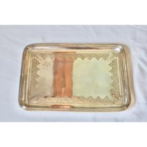 Tray For Business Cards In Sterling Silver Late 19th Century