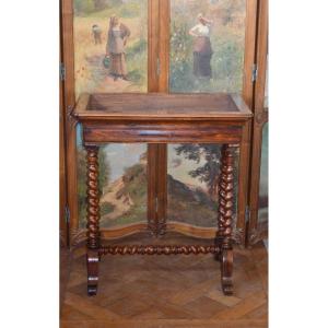 Living Room Planter In Burl Walnut Early 19th Century