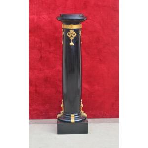 Column In Blackened And Gilded Wood, Napoleon III Period