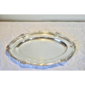 Large Oval Dish In Sterling Silver From Puiforcat