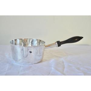 Saucepan In Sterling Silver Mid 19th Century