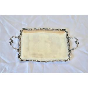 19th Century Rocaille Style Sterling Silver Business Card Tray