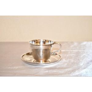 Coffee Cup In Sterling Silver 19th Century