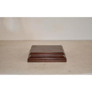 Base In Solid Mahogany Late 19th Century