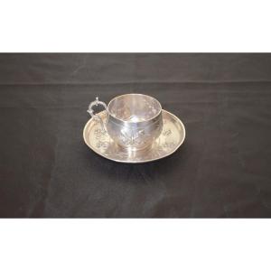Tasse en argent massif 19eme siècle 