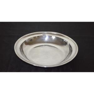 Plat creux en argent massif fin 18eme siècle 