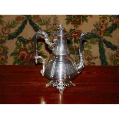 Large Jug Sterling Silver Time 19th Century