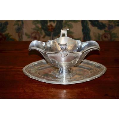 Saucière En Argent Massif De  L.lapar  Fin 19eme Siècle