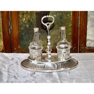 Vinegar Oil Cruet In Sterling Silver Paris Louis XVI Period