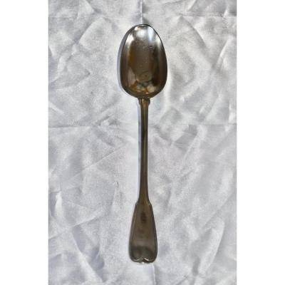 Ragout Spoon In Sterling Silver 18th Century