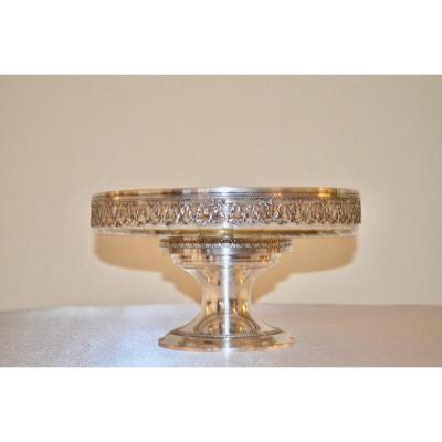 Biscuit Cup In Sterling Silver And Crystal Napoleon III