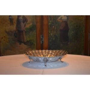 Coupe/centre De Table En Argent Massif  époque Art Nouveau 