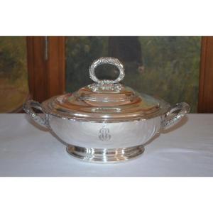 Soup Tureen In Sterling Silver Louis XVI Style 19th Century