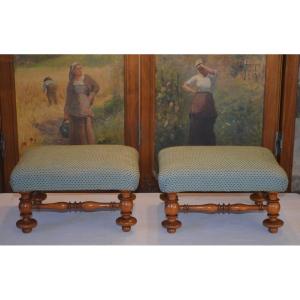 Pair Of Foot Rests Early 19th Century