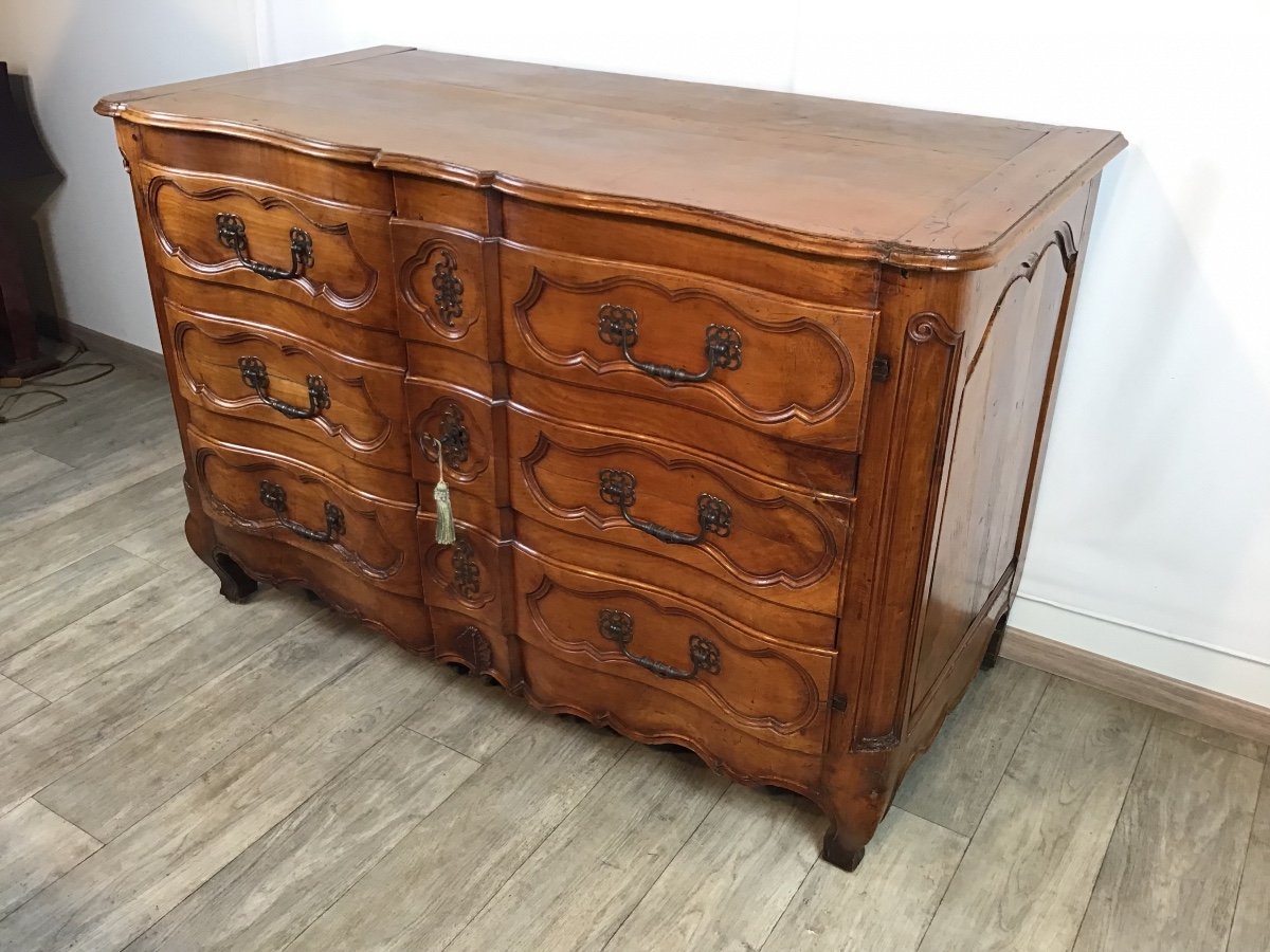 Buffet 18eme Siècle D’origine Fausse Commode Arbalète époque Louis XV-photo-4