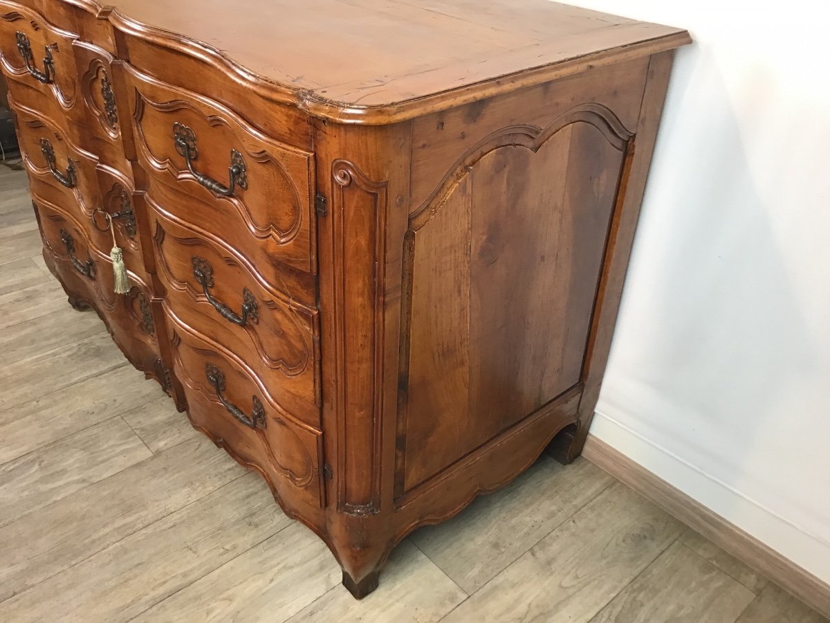 Buffet 18eme Siècle D’origine Fausse Commode Arbalète époque Louis XV-photo-2