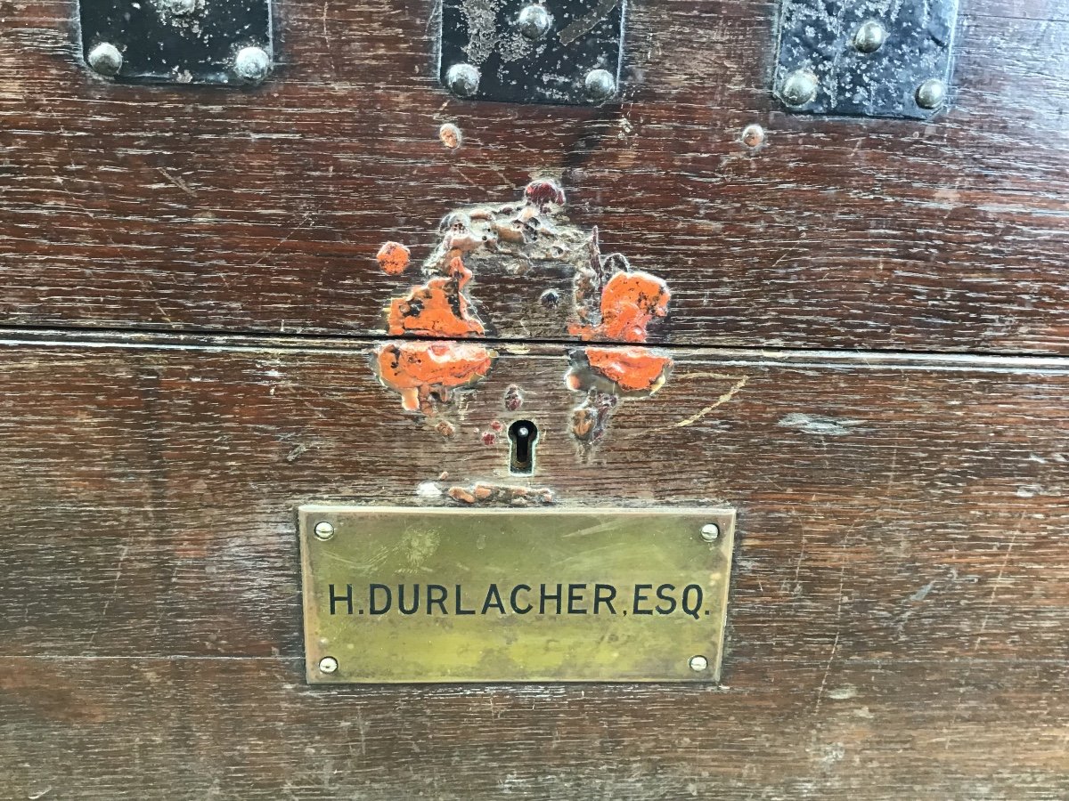 Henry Durlacher / S J Phillips Londres Coffre Victorien Capitonné Pour Argenterie & Antiquités 19e Siècle -photo-4