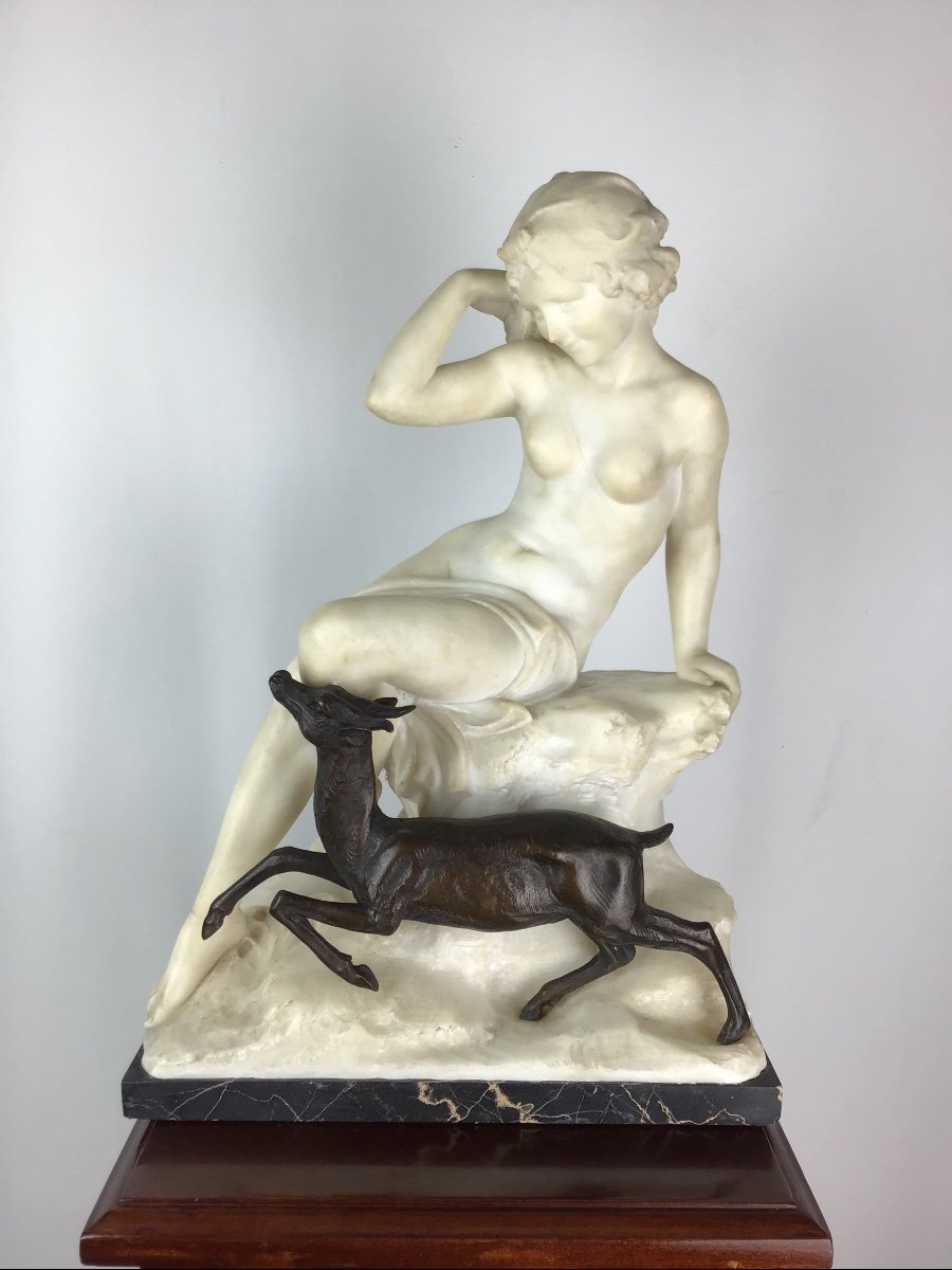 Joseph Gerard sculpture Marbre Blanc -photo-2
