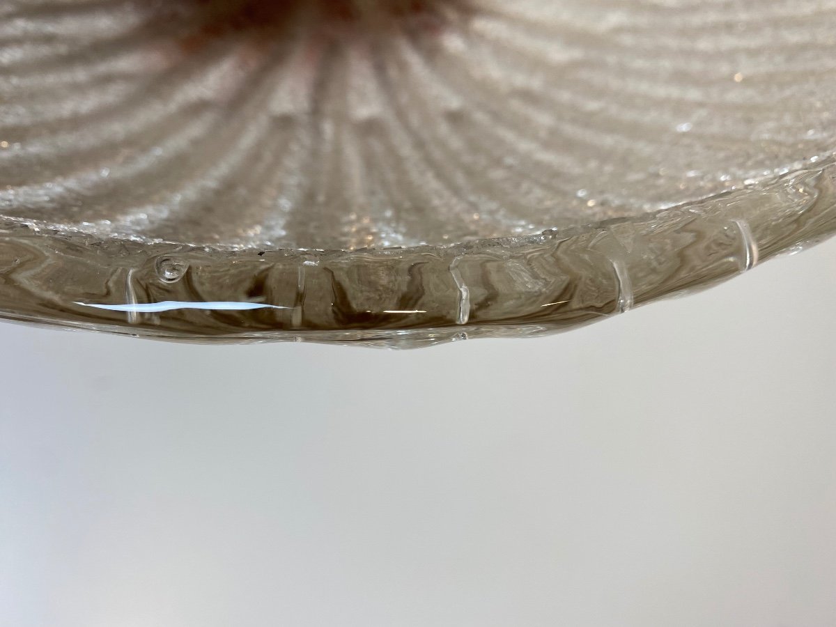 Murano Suite D’appliques En Pâte De Verre Texturé et Métal doré Milieu XXeme -photo-1