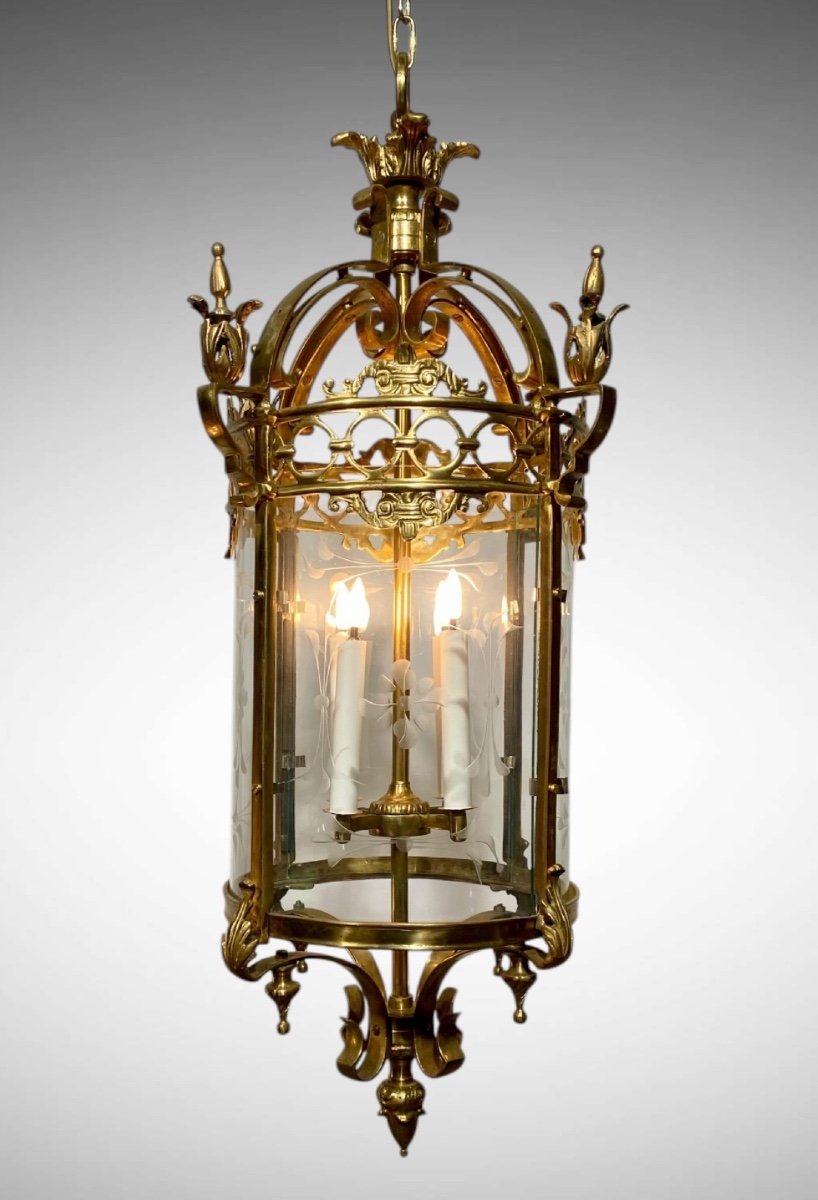 Large Lanterns Chandeliers Wall Lights Solid Bronze 4 Lights Louis XVI-photo-2