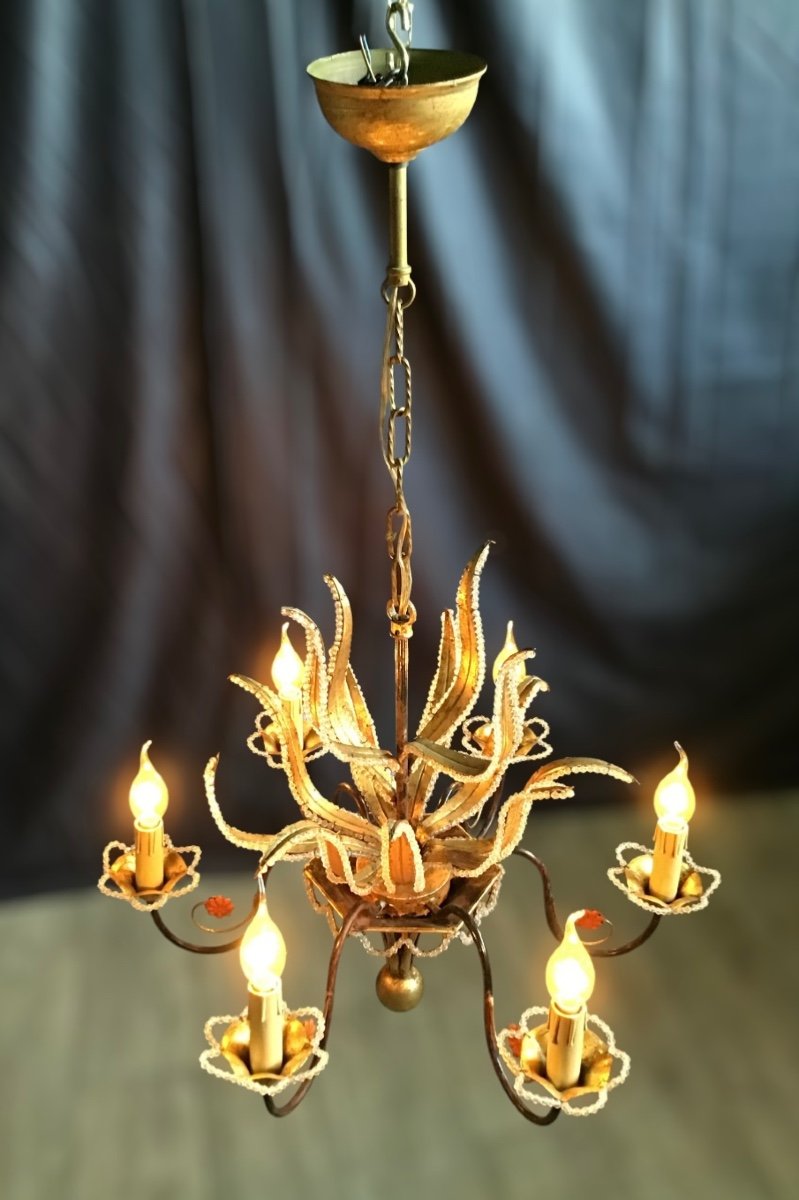 Brutalist Chandelier Gothic Dlg Maison Baguès -photo-3
