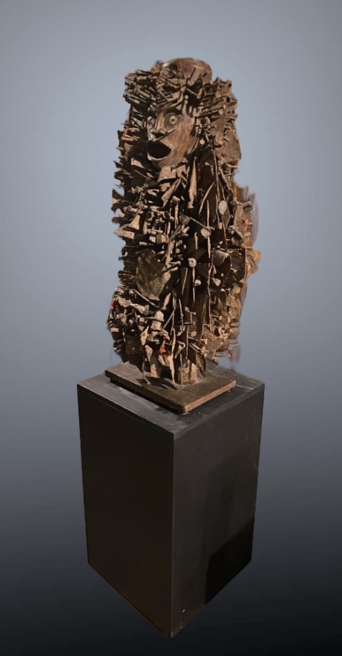 Statue Nkisi Nkondi Maloango Arts premiers africain, peuple Kongo, Angola Congo