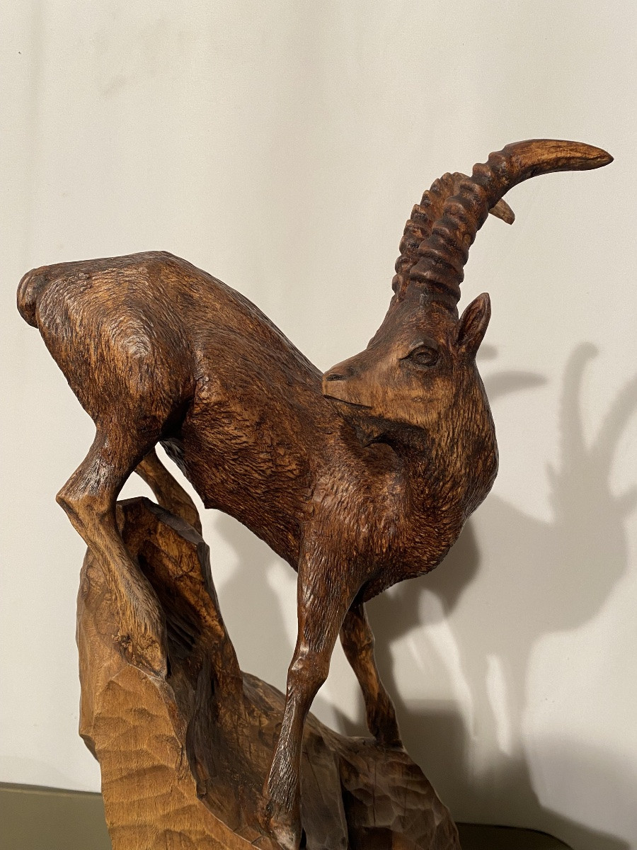 Large Black Forest Ibex Sculpture Austria -photo-1