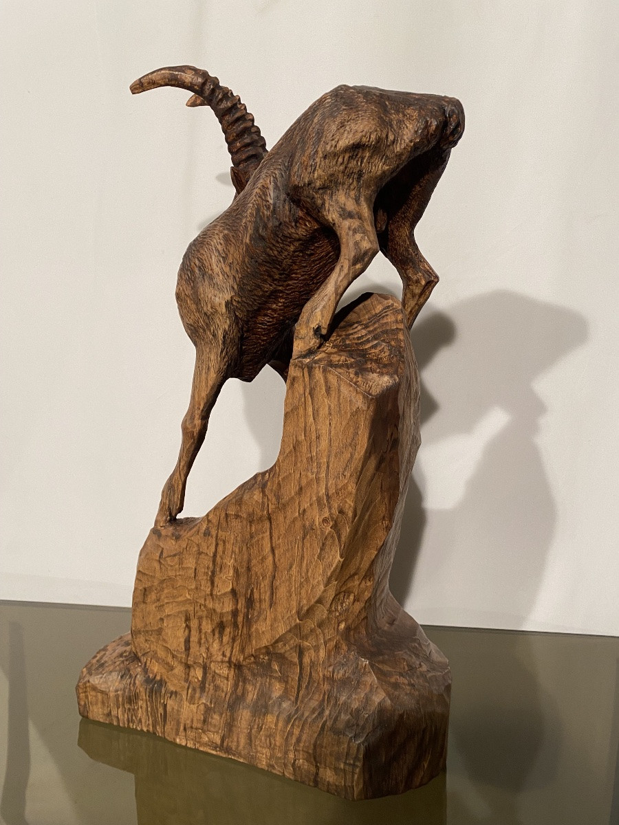 Large Black Forest Ibex Sculpture Austria -photo-3