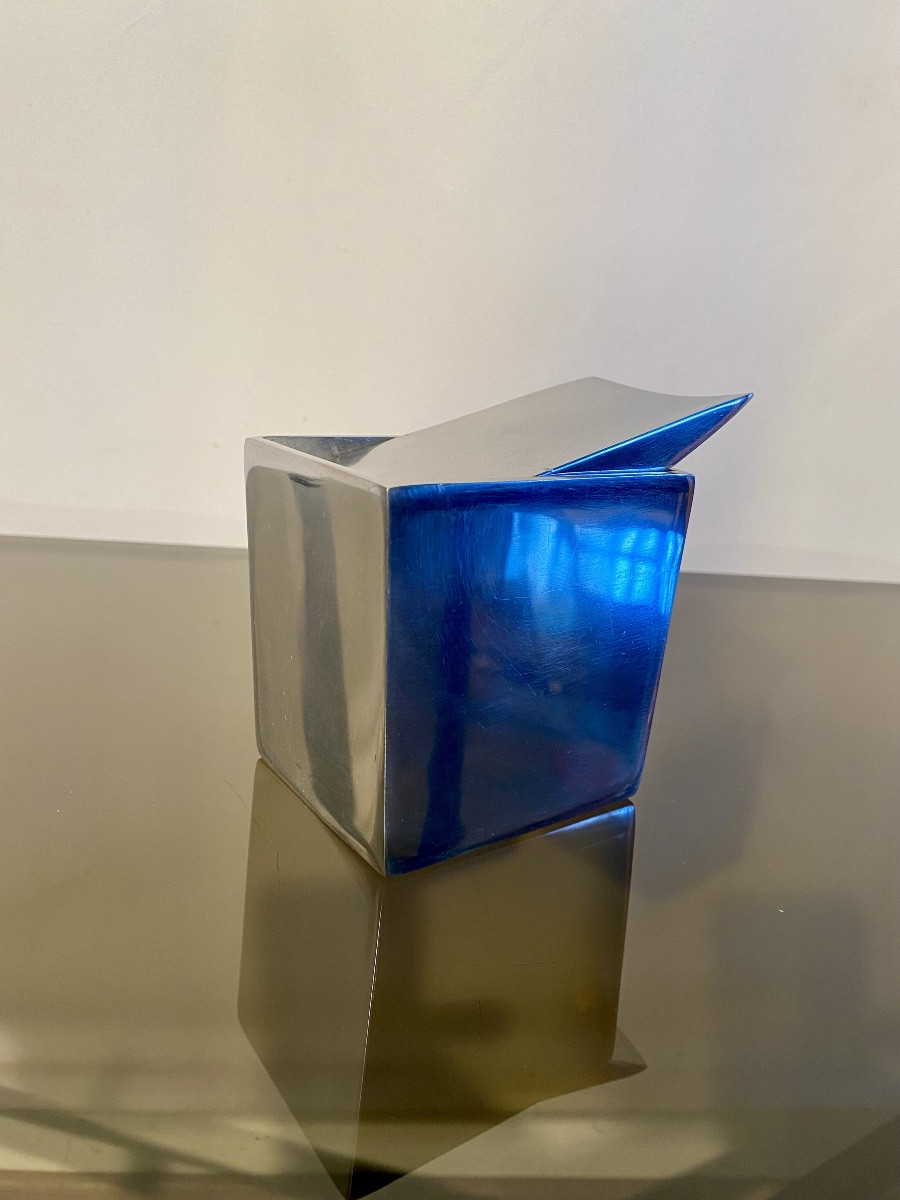 Philippe Starck Ray Hollis édition XO 1986 cendrier fonte d’aluminium -photo-5