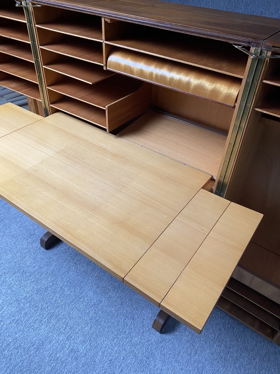 Bureau "Magic in a Box" 1950 Mummenthaler & Meier Desk Suisse escamotable et ultra compact-photo-3