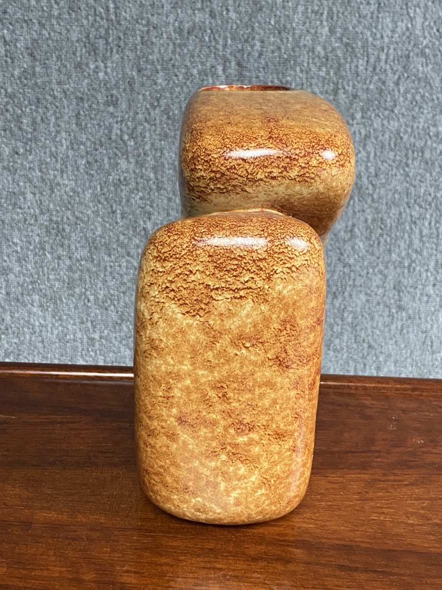 Sculptural Ceramic Vase By Roberto Rigon, Produced By Bertoncello, Italy, Circa 1970-photo-4