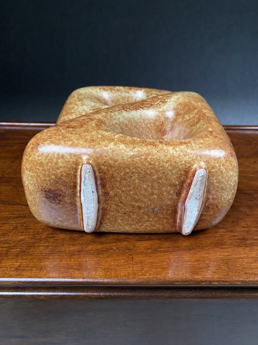 Sculptural Ceramic Vase By Roberto Rigon, Produced By Bertoncello, Italy, Circa 1970-photo-1