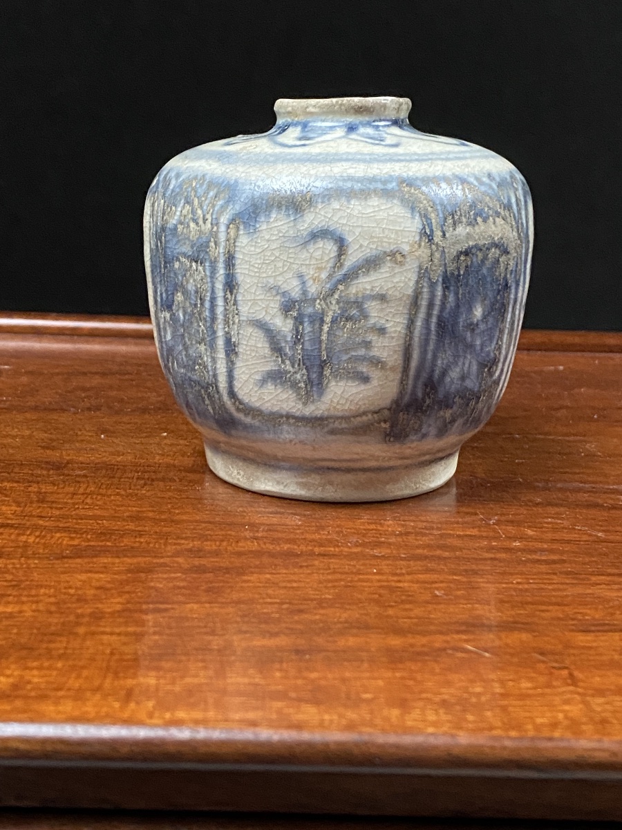 Vietnam: Art Of Annam, Lê Dynasty, Ca. 15th–16th Century, Blue-and-white Ceramic Jarlet-photo-4