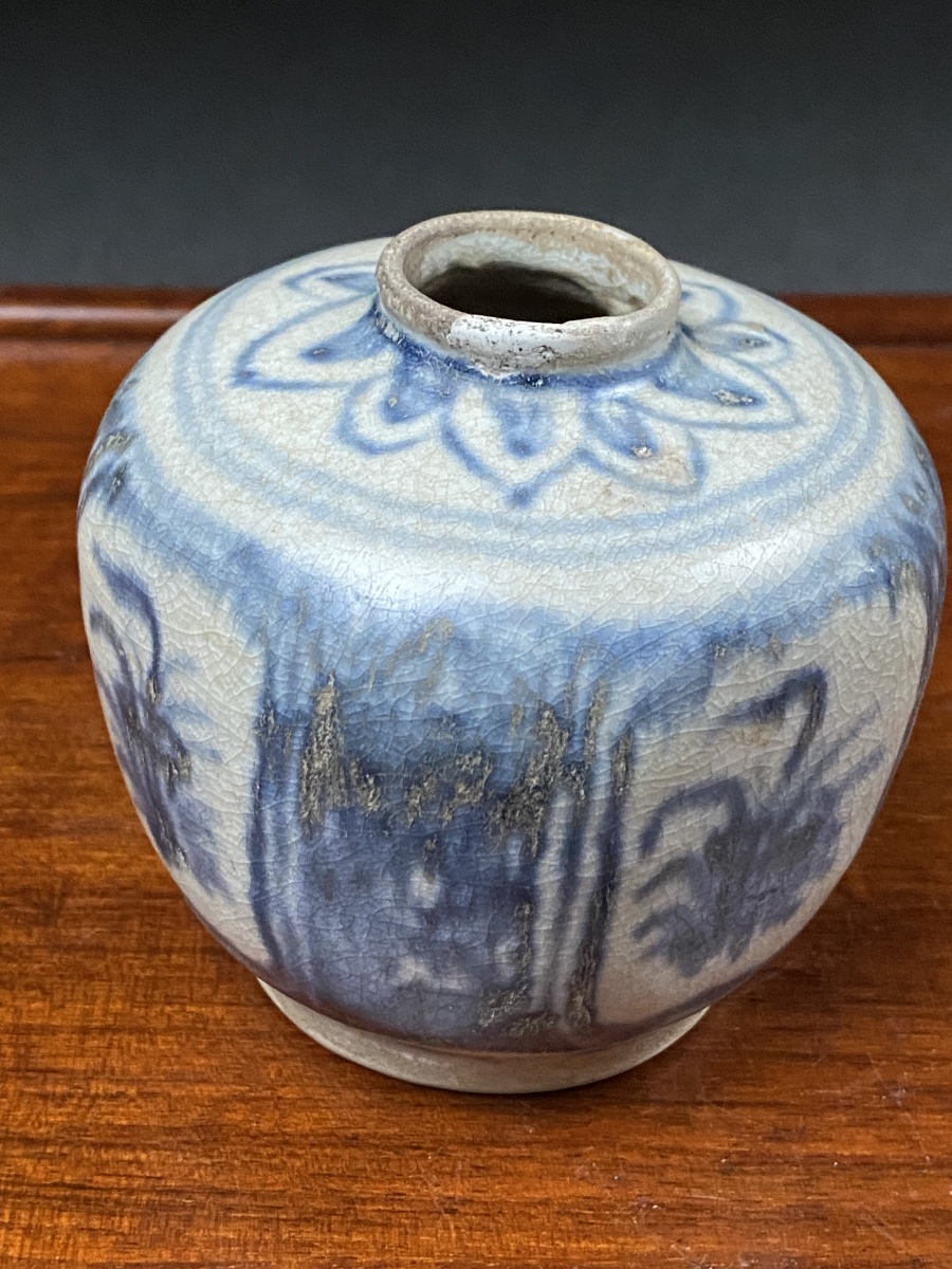 Vietnam: Art Of Annam, Lê Dynasty, Ca. 15th–16th Century, Blue-and-white Ceramic Jarlet-photo-2