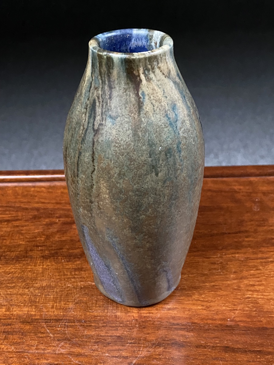 Jean Pointu, 1910. Baluster Vase In Stoneware, Carriès School, Model 158 -photo-3