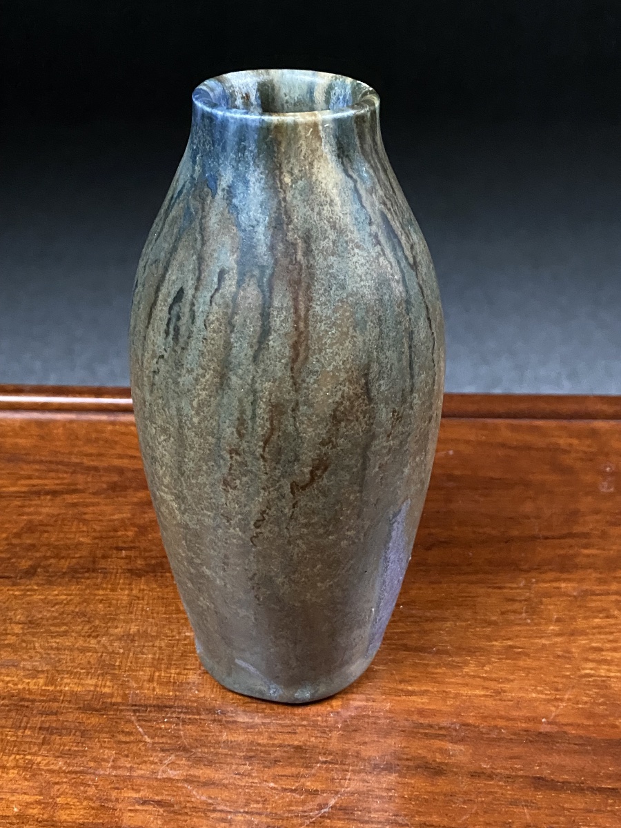 Jean Pointu, 1910. Baluster Vase In Stoneware, Carriès School, Model 158 -photo-4