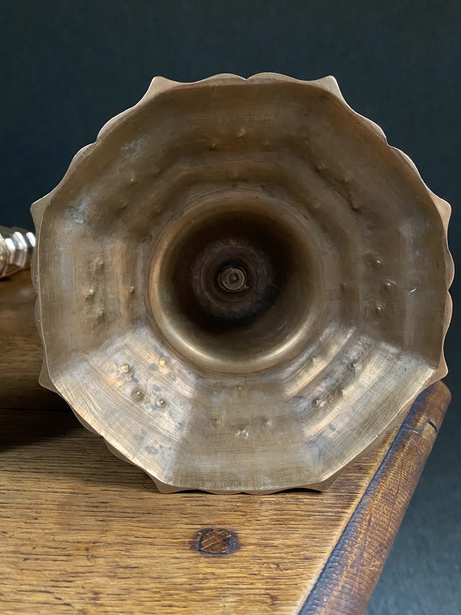 Pair Of 19th-century Louis XIV-style Bronze Candlesticks-photo-5