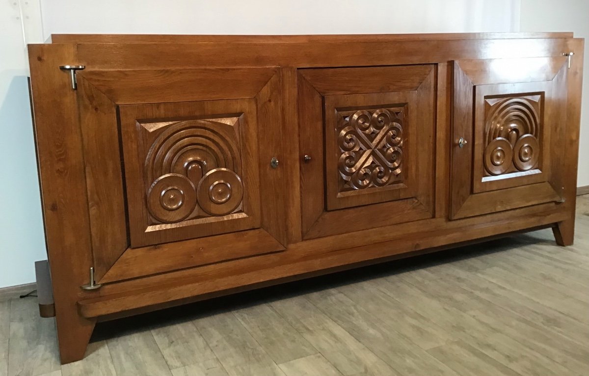 Jacques Mottheau Enfilade Moderniste Néo-régionaliste Bretagne 1940 Buffet