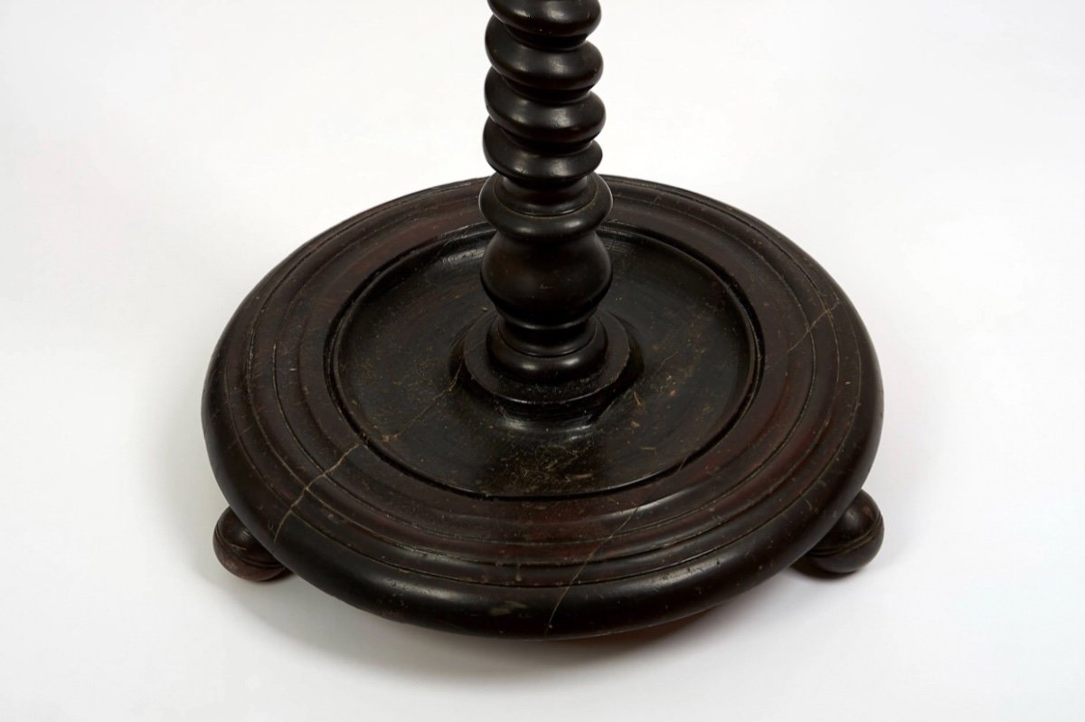 Large Irish Coat Rack 19th In Turned Wood-photo-3