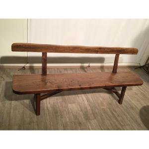 Olavi Hanninen Solid Elm Bench 1950 Brutalist Movement