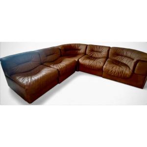 De Sede Leather Sofa In 5 Elements Modular Sofa Ds14 Series 