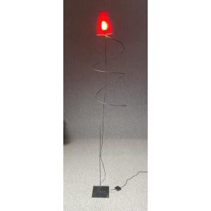 Lampadaire modèle Affolé par Patrice Gruffaz édité par Lieux métal forgé XXeme lampe luminaire