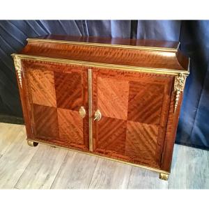 Gervais Maximilien Durand Louis XVI Style Wall Cabinet In Satinwood Stamped